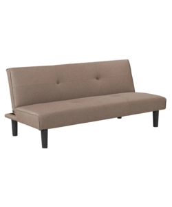 Divano letto 3 posti 'astrid' in tessuto grigio, 168x74x78 cm